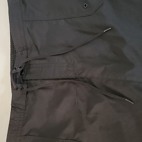 Tropical Escape Women's Black Drawstring W/ Pockets Swim Skirt, 14 - Picture 2 of 7